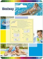 10 Pack Bestway Adhesive Repair Patches Heavy Duty Spa Pool leak Kit Lazy Z 