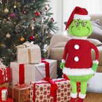 60CM Christmas Grinch Soft Plush Doll Stuffed Toy Teddy Kid Xmas Gift Decoration