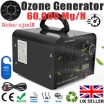 60000mg/h Ozone Generator Machine Home Industrial Air Purifier Ozonator UK Plug*