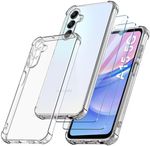 Case For Samsung Galaxy A15 Clear Shockproof Phone Cover Glass Screen Protector