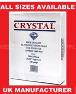 CLEAR POLYTHENE BAGS SANDWICH STORAGE BAGS BOX POLYTHENE PLASTIC ALL SIZES