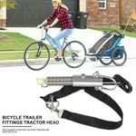 Universal Bike Bicycle Coupler Attachment Hitch Trailer Baby Linker Connector UK
