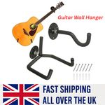 Guitar Wall Mount Horizontal Hanger Acoustic Electric Guitar Hooks Wall Bracket