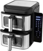 Vencier 11L Dual Basket Air Fryer Slim Stacked Vertical 2x5.5L Baskets 2400W