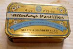 VINTAGE  ALLENBURYS PASTILLES 4oz TIN EMPTY