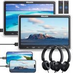  2x10.1'' Dual Screen Car Headrest DVD Player Rear-Seat Monitor TV HDMI+Headsets