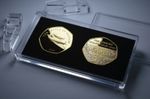 Pair of WW2 Commemoratives in 50p Coin Display Case. DUNKIRK, BATTLE OF BRITAIN 