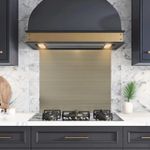 eR Home Stainless Steel 1mm Splashback for Kitchen With Golden Brushed Finish