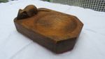 Robert Mouseman Thompson Hand Carved Wood Pin Tray