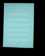 MATCHBOX TRANSFERS/DECALS - M6a PICKFORDS 200 TON TRANSPORTER