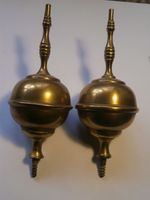 2  brass longcase grandfather clock finialc1770 