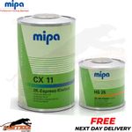 MIPA CX11 EXPRESS KLARLACK CLEARCOAT LACQUER WITH HS25 HARDENER - 1.5LTR KIT PC