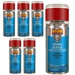 Hycote Colour Spray Paint XDHD504 Honda Milano Red 150ml x6