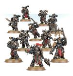 Warhammer 40k Chaos Space Marines Legionaries X10 with Bases New on Frame