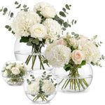 Clear Glass Flower Vase Floral Fish Bowls Terrarium Wedding Tables Centrepiece