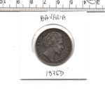 1876D BAVARIA (GERMANY) GENUINE REFORM COINAGE 90.0% SILVER 2 MARK (738)
