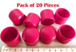 PVC Red Protective End Cap ID 25mm Tubing/Chair leg etc 50 Pieces EB4H1-2