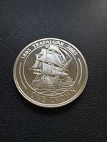 2005 Gibraltar Bicentenary Battle Of Trafalgar Uncirculated One 1 Crown Coin