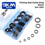 Fishing Rod Guide Ring 10~160Pcs Stainless Steel Ceramic Ring Fishing Rod Repair
