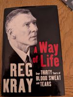 Reg Kray a Way of Life Hardback Signed Facsimile Book Non-Fiction