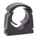 MDPE Water Pipe Hinged BLACK Clip 20mm,25mm,35mm Choice of Size & Qty