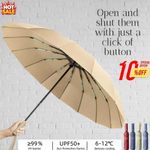 Extra Strength Umbrella foldable 24 Rods Fully Automatic Large UV Protect