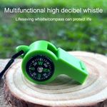 Emergency Whistle - 2 in 1 Compass and High Decibel for Outdoor Use