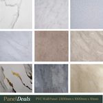 PVC Shower Wet Wall Panel Bathroom Cladding 2400mm x 1000mm x 10mm FREE DELIVERY
