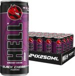 Hell Energy Drink - Black Cherry 250ml (Pack of 24) PRICE MARKED