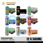 Rockstar Energy Drink 12 Pack (12 x 500ml) Cans - Sports Beverage with Caffeine