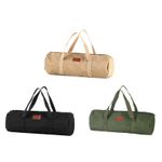 Tent Stakes Bag Tent Pole Pegs Bag with Zipper Large Capacity Heavy Duty
