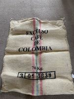 Columbian Straw Coffee Sack Extra Large W29” X 36”  Decorative Hanging