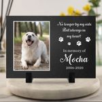 Personalised Pet Memorial Plaque Slate Photo Sign for Dog Cat Loss Grave Maker