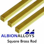 Square Brass Rod ALBION ALLOYS Precision Metal Model Various Sizes SBW SBW10