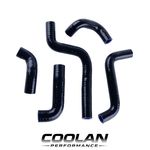1988-1997 Kawasaki Ninja 600R ZX600C GPX600R Silicone Radiator Hose Kit Black