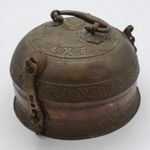 Large Indian Spice Box Paan Dan Set Lidded Containers Ornate Betel Nut Chapati