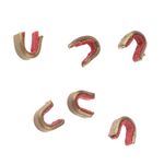 6 Pieces Archery Bowstring Nock Set Buckle Clips Nocking Points