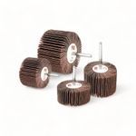 Rotary Die Flap Wheel 40 - 120 Grit Brush Drill Bit Deburring Sanding Sandpaper