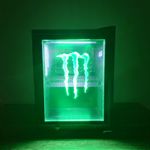 Monster Energy, LED, Black/Green, Mini Fridge, 20 Can Capacity