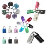 Mini Alloy Combination Code Lock Padlock Luggage Zipper Bag Backpack Drawer