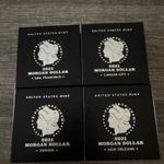 United States Mint 2021 Morgan Dollar Carson City+DENVER+New Orleans+SAN FRANC💯