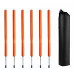 Dog Agility Training Poles, Weaving Obstacle Poles Set for Pet Outdoor Training