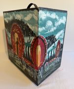 Hand Painted Romany Traveller Style Bird Cage Vardo Caravan Folk Art