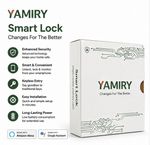 YAMIRY Keypad Smart Door Lock, App Remote Access Auto Lock, Black