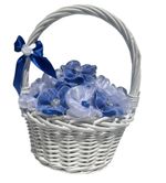 Luxury handmade Ribbon Flower Basket Baby Shower Nursery Decor Gift Flower Girl