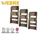 3x Steel Over Centre Buckle 50mm for Coach Cargo Securing