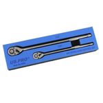 US PRO Tools 2pc Extra Long Ratchet Set 3/8"  1/2" Drives Quick Release Ratchets