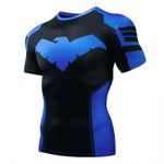 Titans The Batman Nightwing Robin 3D T-Shirts Superhero Sports Fitness Top Tee