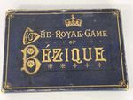 FINE ANTIQUE PLAYING CARDS - THE ROYAL GAME OF BEZIQUE - BOXED SET  1890 GOODALL
