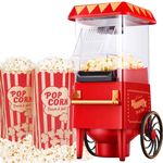 Carnival Retro Style Fun Popcorn Machine Vintage Electric Hot Air Popcorn Maker